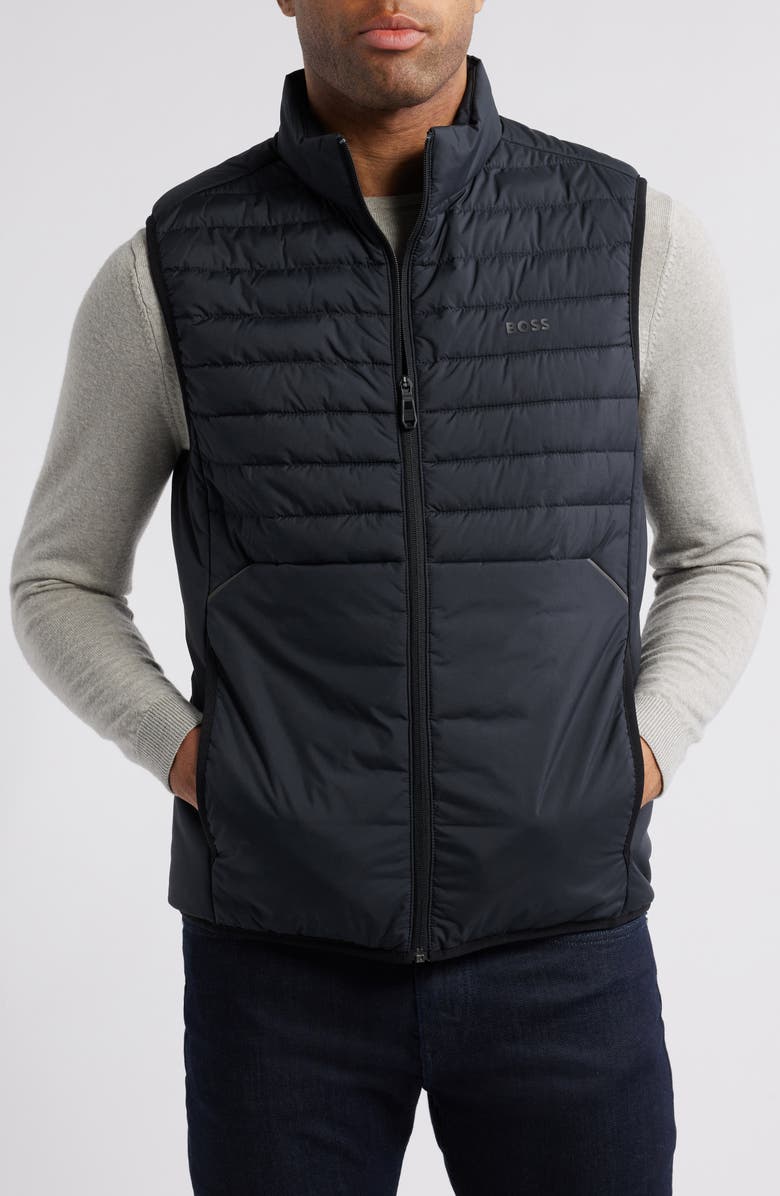 BOSS Thor 2 Water Repellent Quilted Vest, Alternate, color, Dark Blue