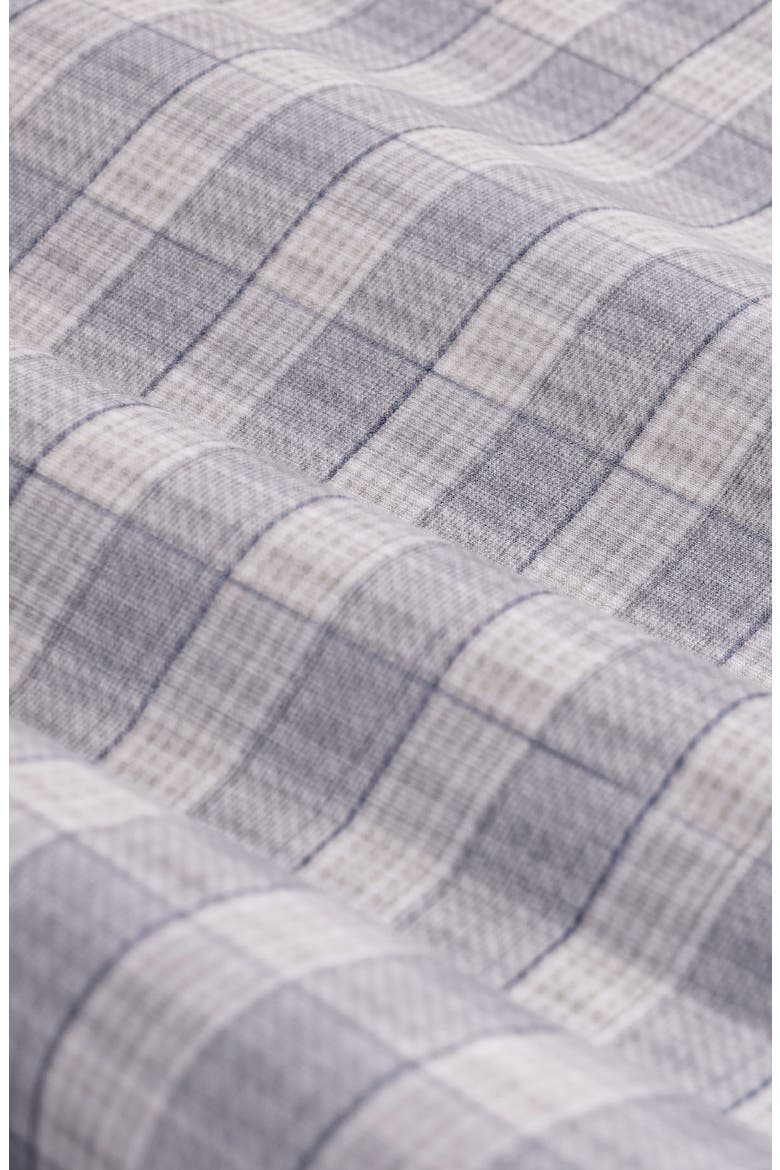 James OoohCotton® Plaid Print Button-Up Shirt, Alternate, color, PLATINUM
