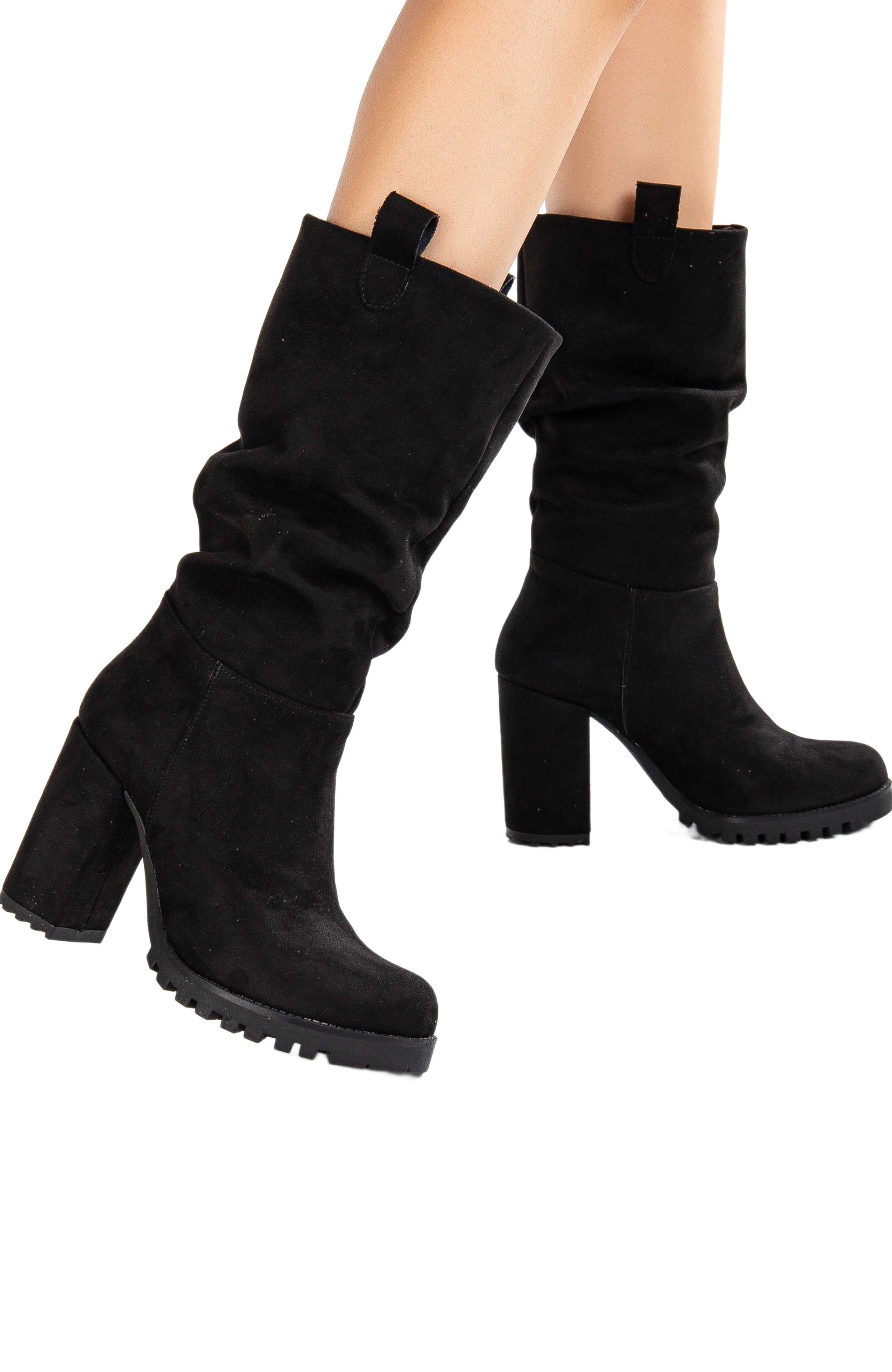 Forever & Always Shoes Anais Slouch Platform Knee High Boots, Alternate, color, 