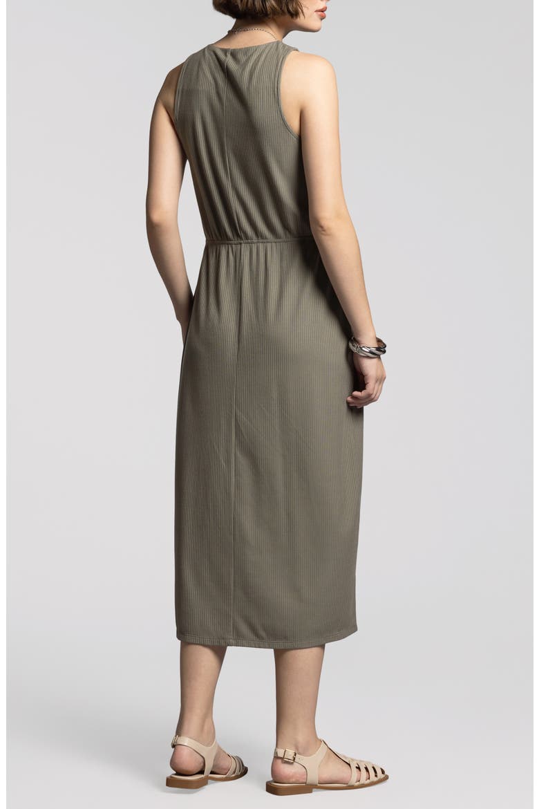 Sandra Sleeveless Dress, Alternate, color, SMOKEY OLIVE
