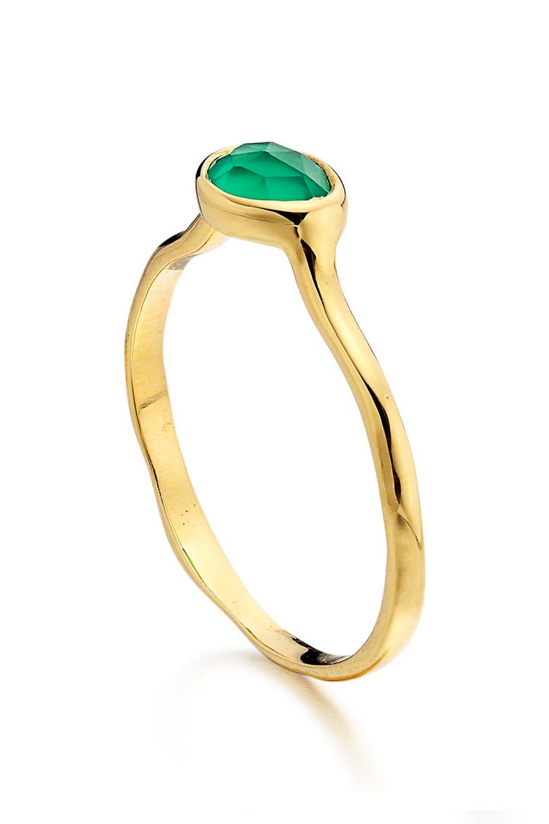 MV Siren™ Stone Small Ring, Main, color, GREEN ONYX/ YELLOW GOLD
