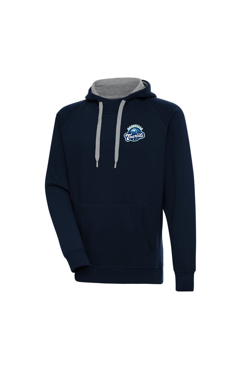 ANTIGUA Men's Antigua  Navy Asheville Tourists Victory Pullover Hoodie, Main, color, 