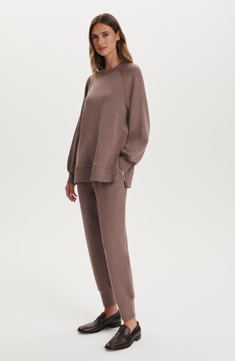 Varley Nicole Oversize Sweatshirt, Alternate, color, Deep Taupe Marl Fleck