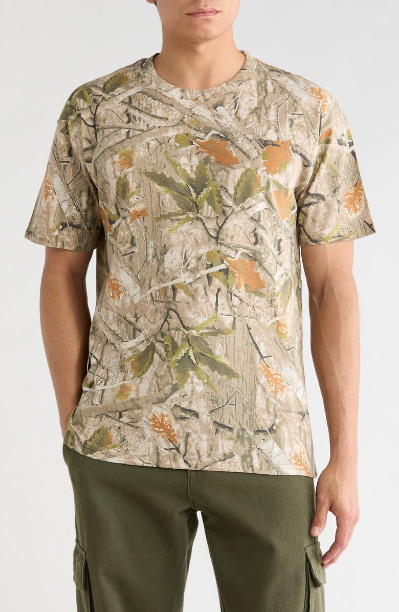 Goodie Two Sleeves Tree Camo T-Shirt, Main, color, Brown