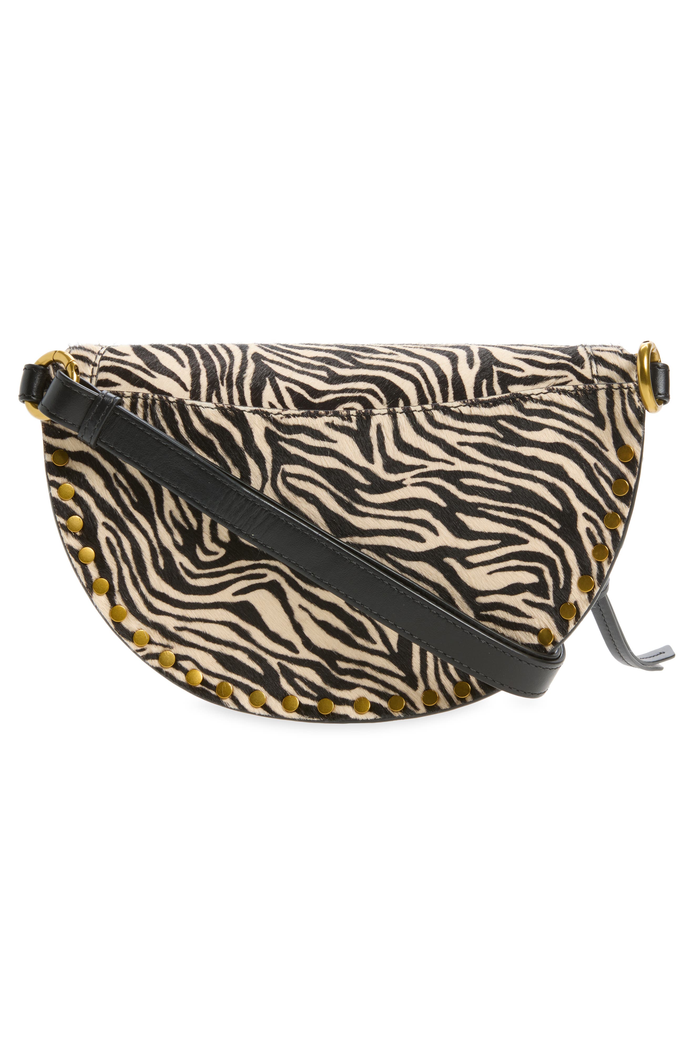 Skano Zebra Genuine Calf Hair Belt Bag, Alternate, color, ZEBRA 20ZA