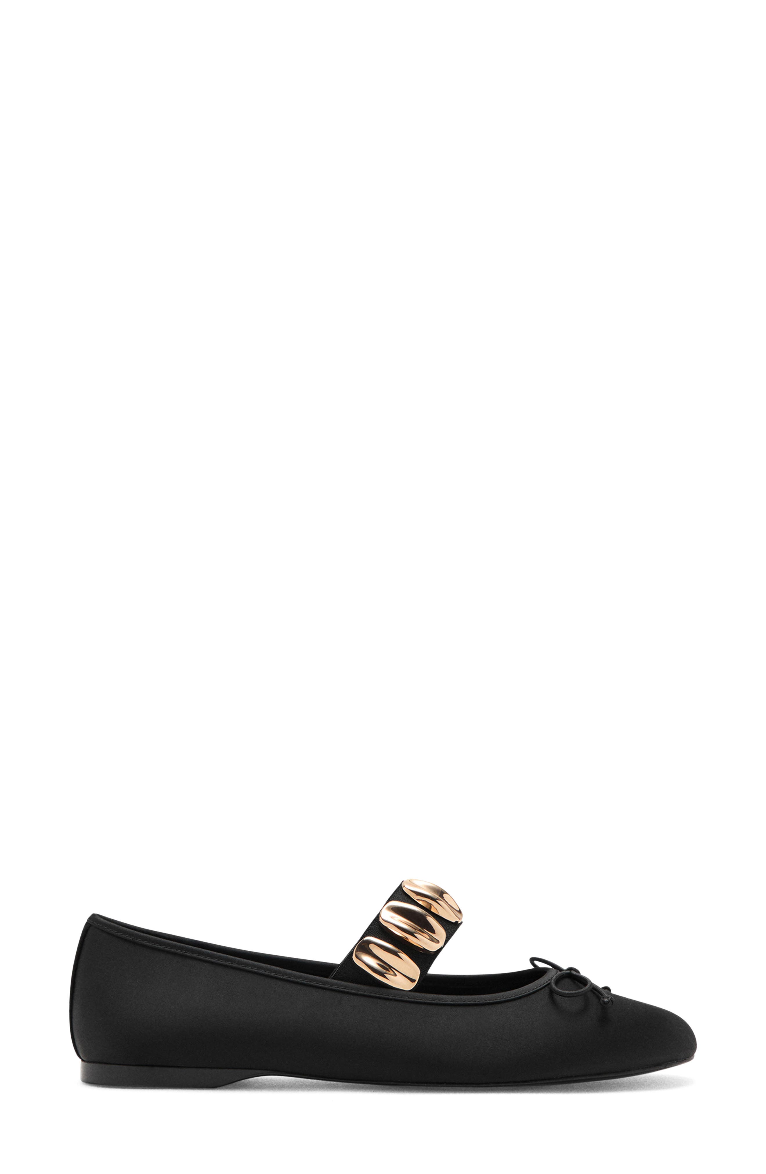 MANGO Mary Jane Ballet Flat, Alternate, color, Black