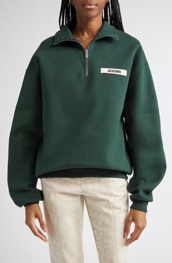 The Gros Grain Cotton Fleece Zip Sweatshirt