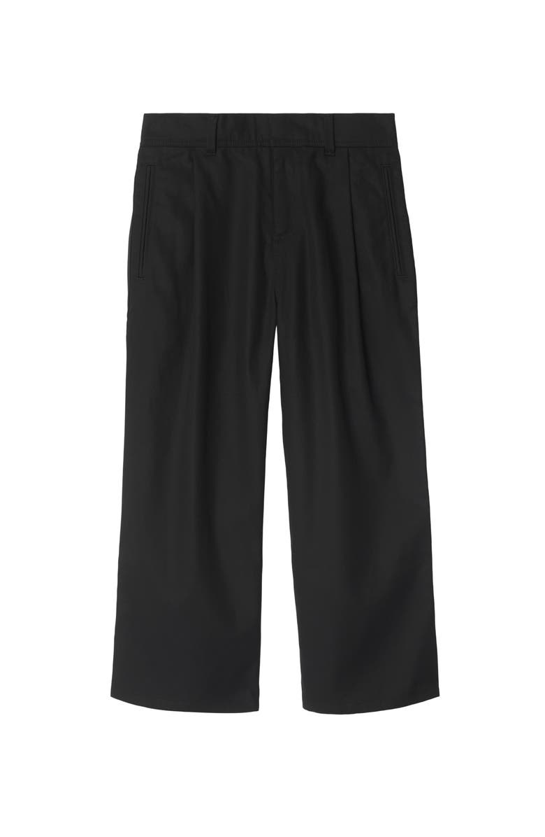 Burberry Cotton Blend Trousers, Main, color, 