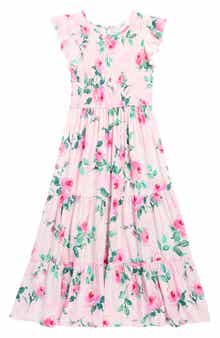 Ava & Yelly Kids' Floral Maxi Dress