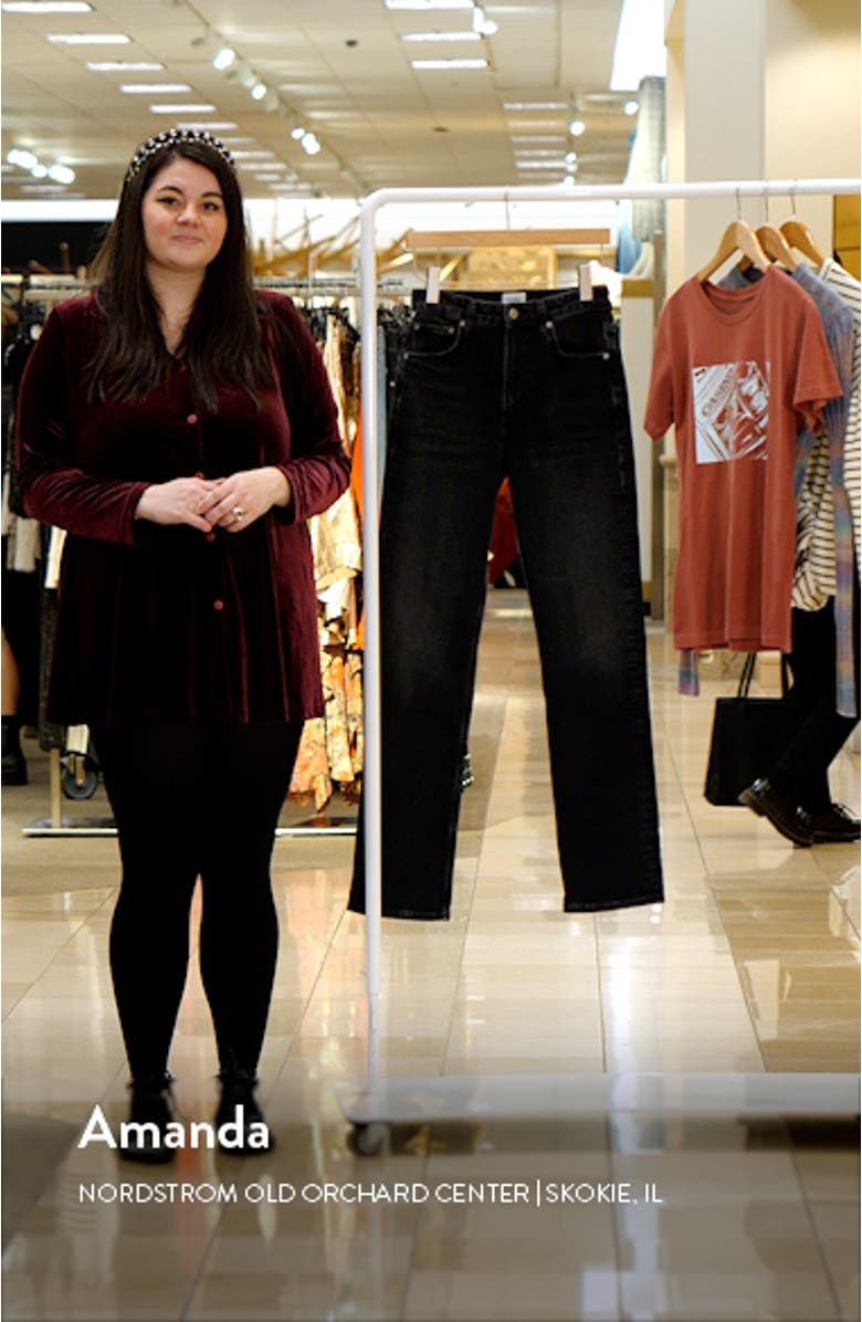 Zurie High Waist Straight Leg Jeans, sales video thumbnail