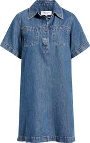 rag & bone Hayley Short Sleeve Denim Dress
