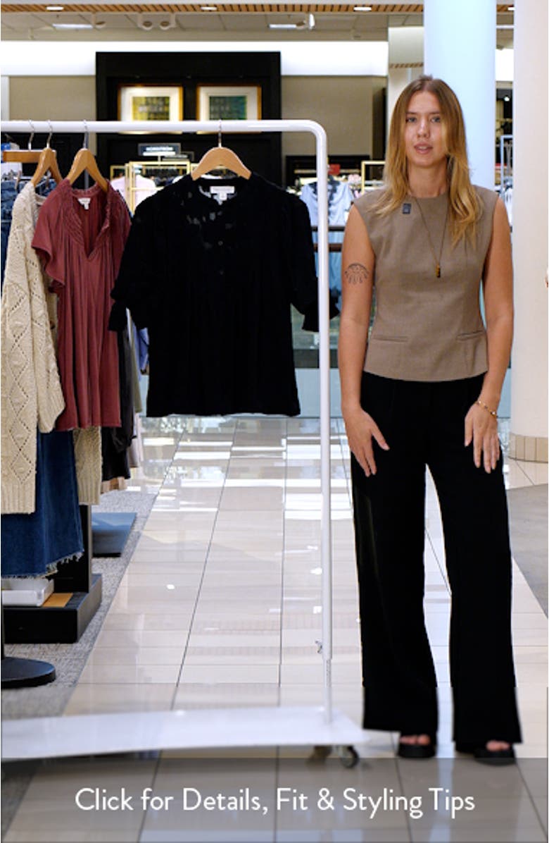 Tie Sleeve Jacquard Button-Up Shirt, sales video thumbnail