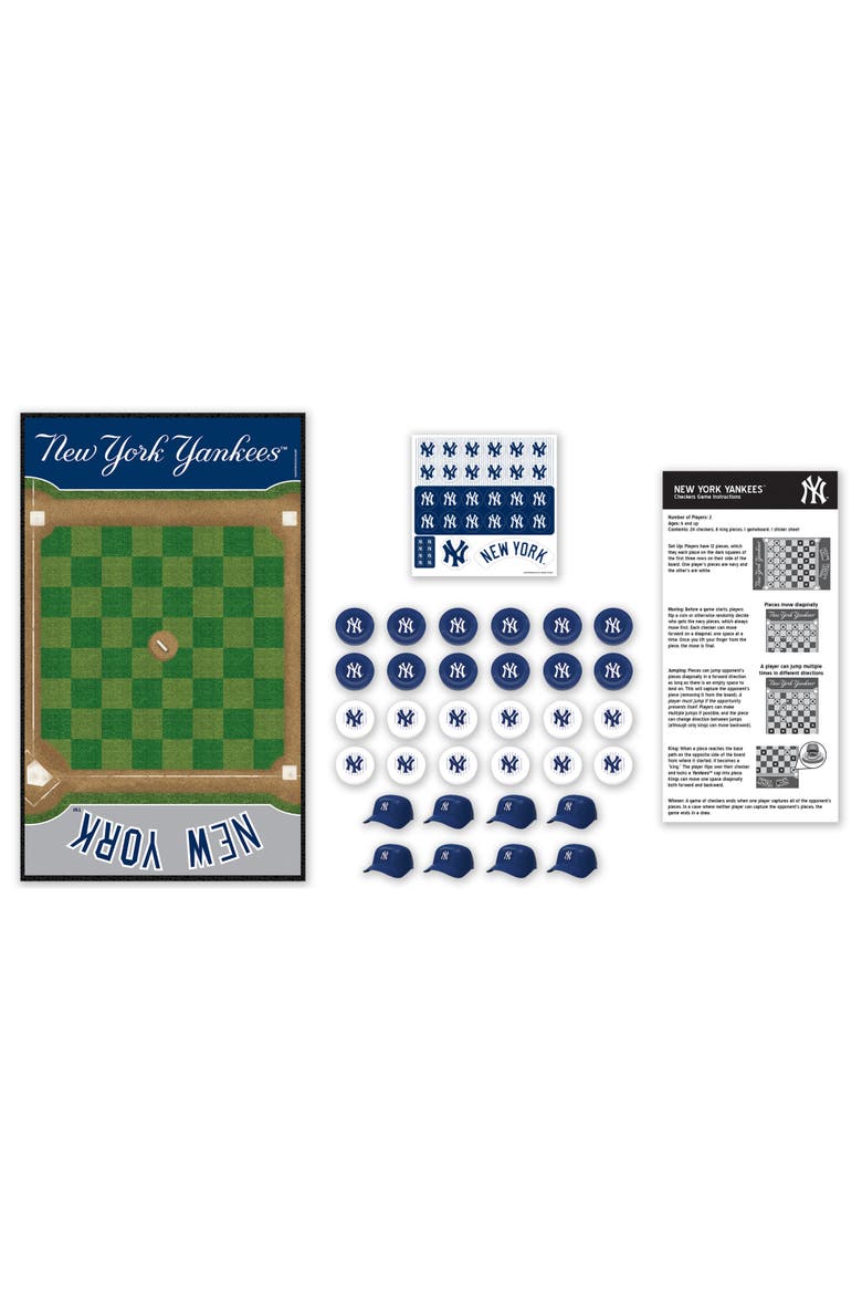New York Yankees Checkers Board Game, Alternate, color, Multicolor