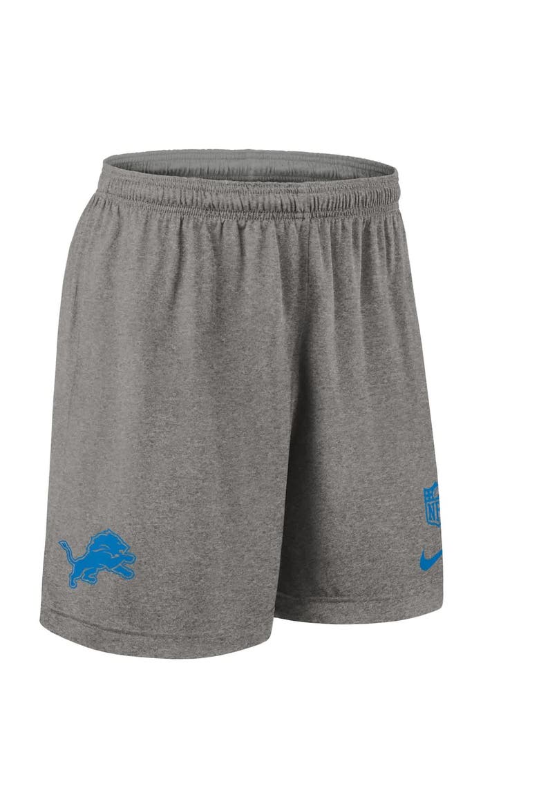 Men's Nike Gray Detroit Lions Sideline Reversible Performance Shorts, Alternate, color, Gray