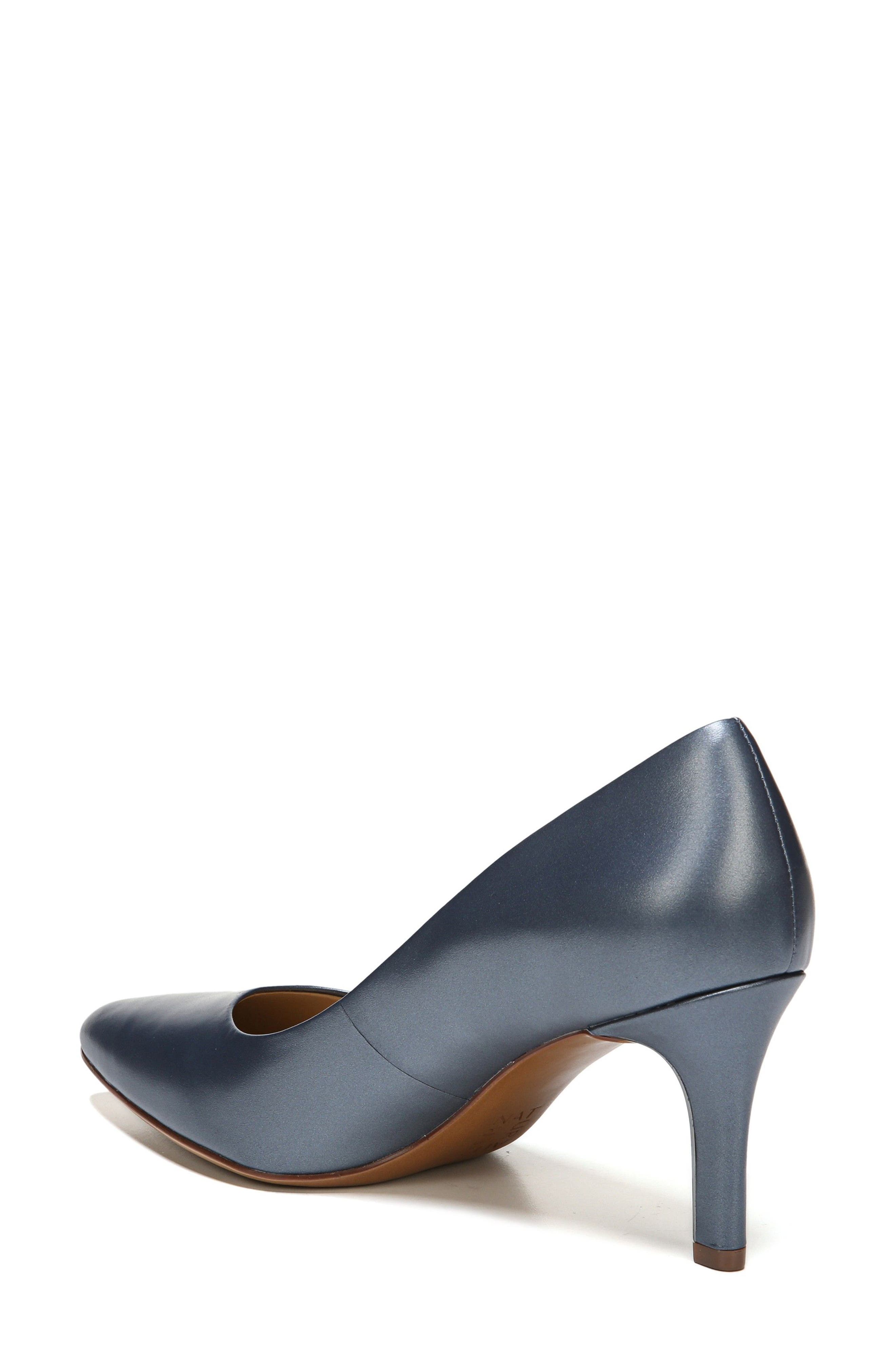 Natalie Pointy Toe Pump, Alternate, color, BLUE LEATHER