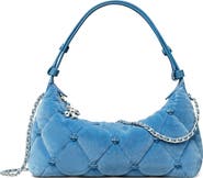 Tory Burch Bunny Knot Velvet Pochette