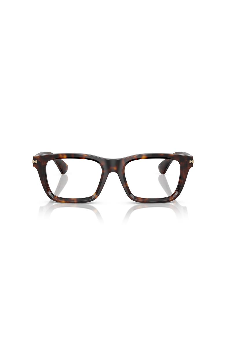 53mm Rectangle optical glasses, Alternate, color, Brown