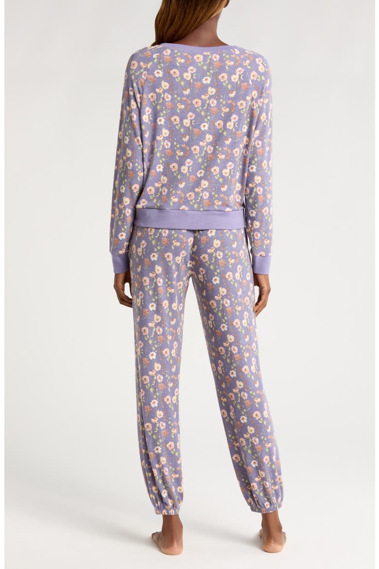 Star Seeker Brushed Jersey Pajamas, Alternate, color, NOVA FLORAL