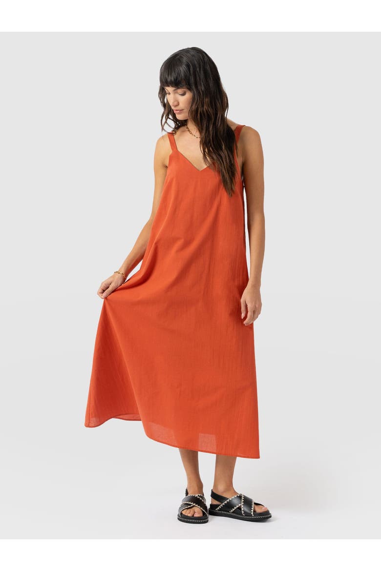Candice A-Line Mini Dress, Alternate, color, Burnt Orange