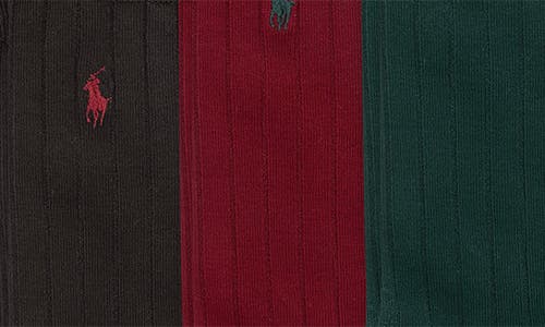 Polo Ralph Lauren 3-pack Crew Socks In Green