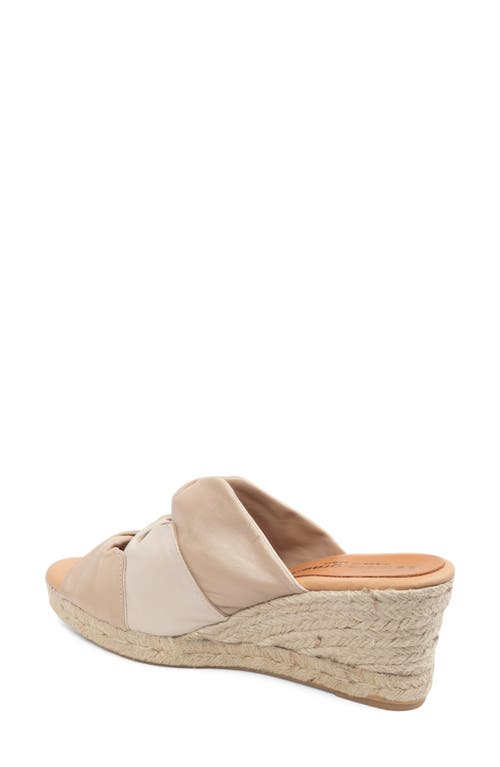 Shop Patricia Green Ginger Espadrille Platform Wedge Slide Sandal In Natural/tan