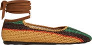 La DoubleJ Ballerina Flats Multicolor Chocolate