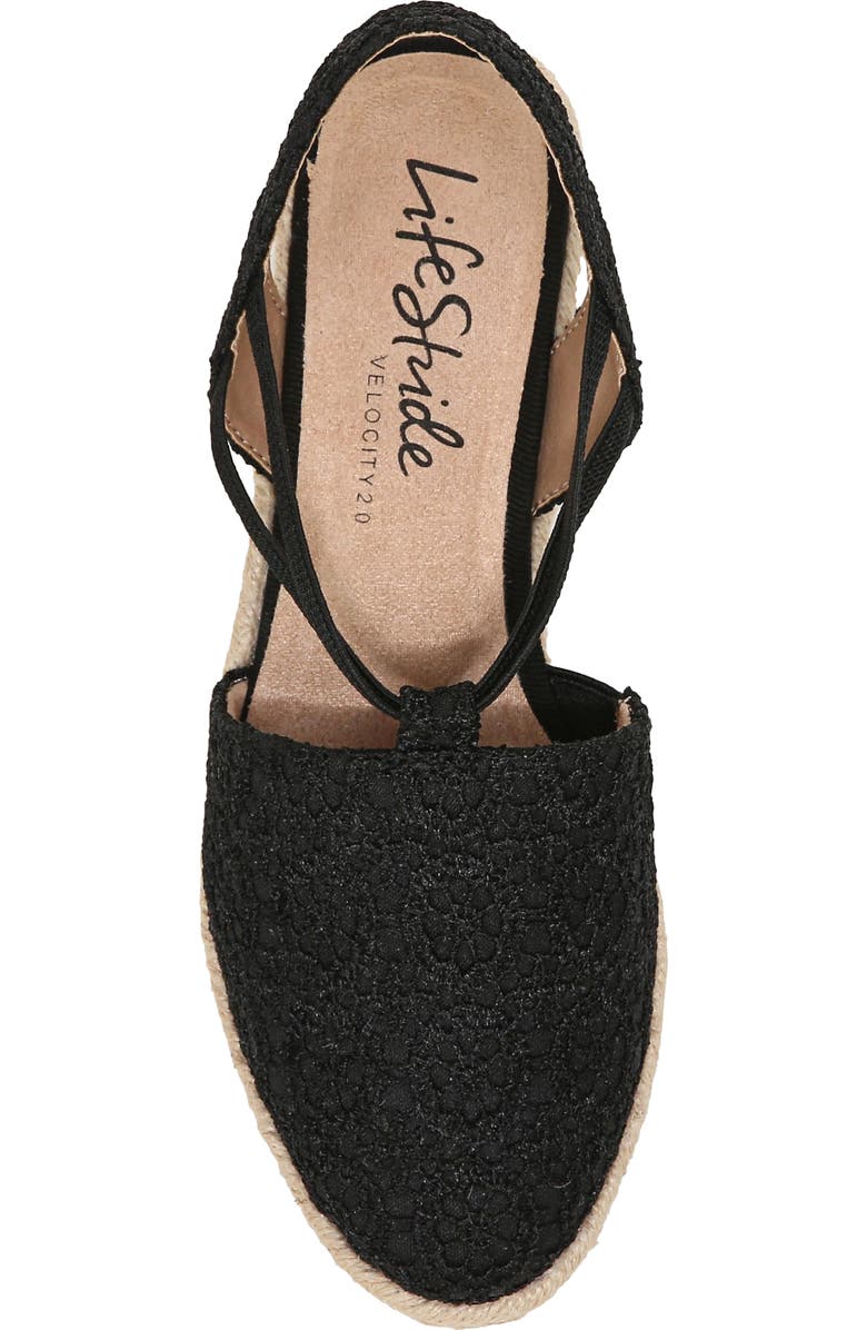 LifeStride Katrina Espadrille Slingback Wedge Pump, Alternate, color,