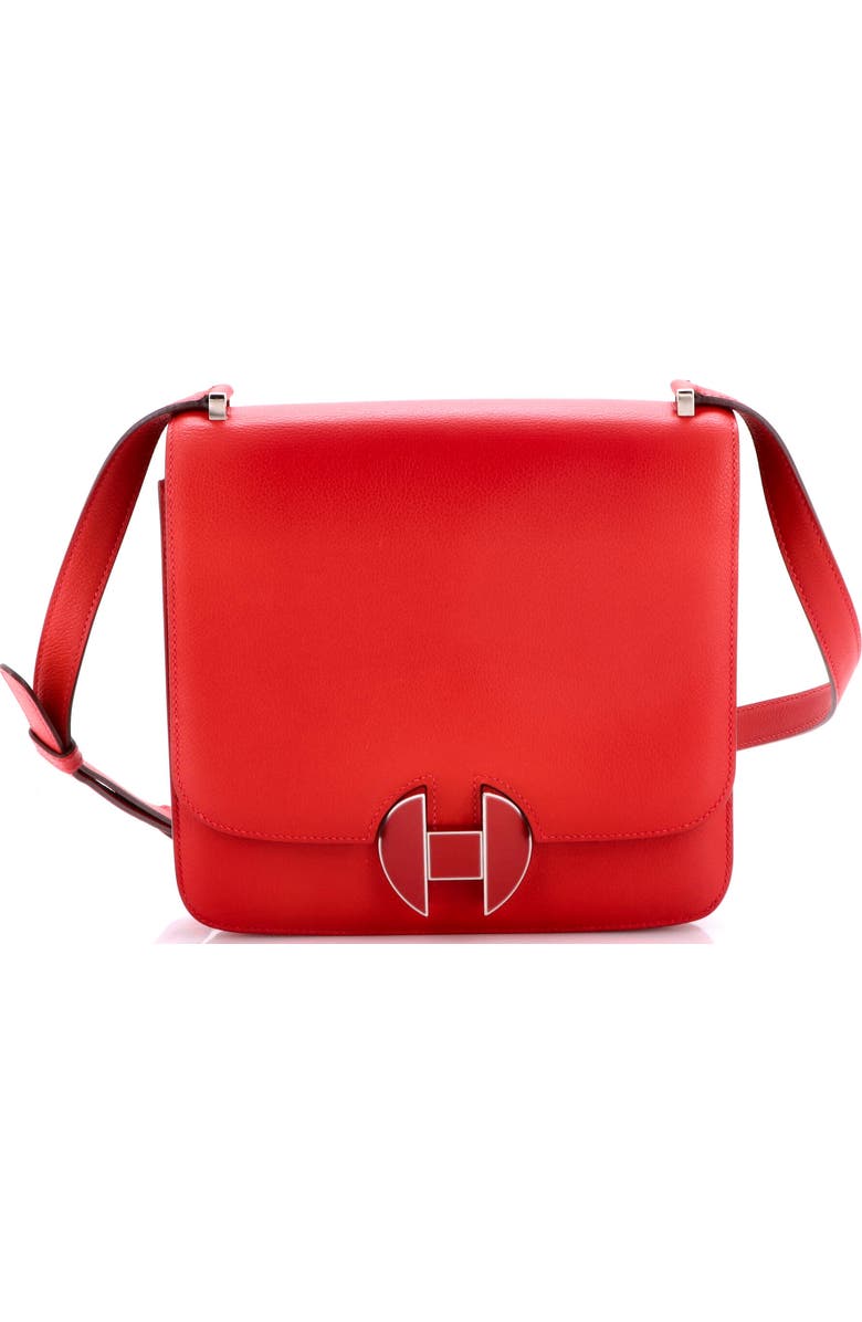Pre-Owned Hermes 2002 Shoulder Bag Evercolor 20, Main, color, Rouge Casaque