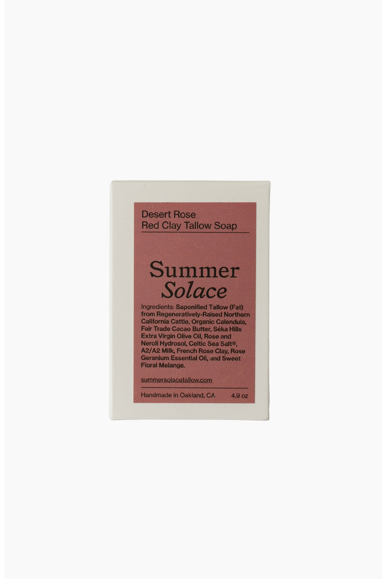 Desert Rose Clay Bar Soap Regenerative Tallow, Main, color, Dusty Rose