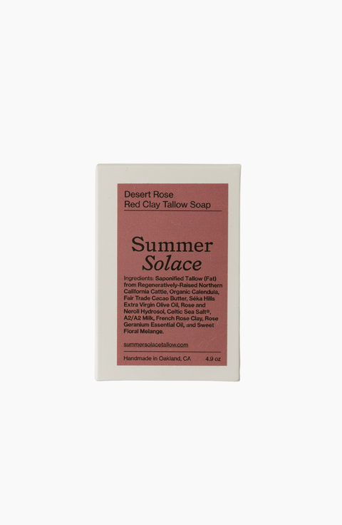 Desert Rose Clay Bar Soap Regenerative Tallow