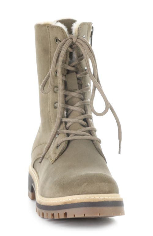 Bos. & Co. Asher Waterproof Faux Fur Bootie In Green