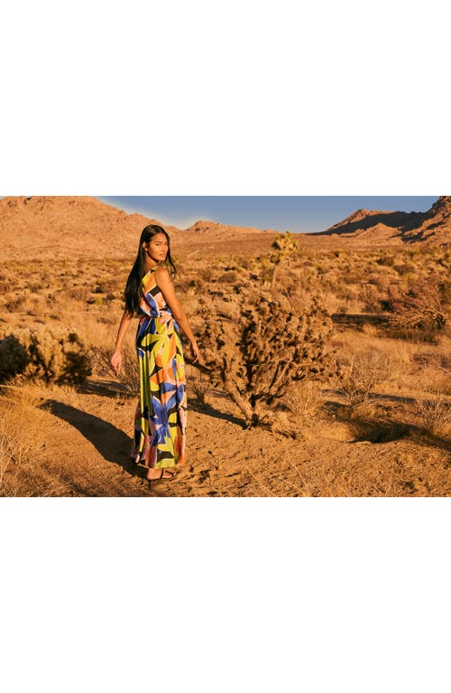 Nic + Zoe Nic+zoe Bianca Mega Blooms Sleeveless Maxi Dress In Multi