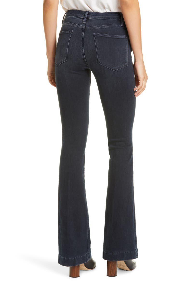 Le High Waist Flare Jeans, Alternate, color, WAYFARER