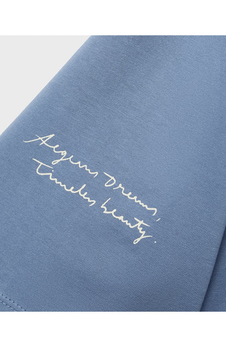 MANGO Relaxed Fit Graphic T-Shirt, Alternate, color, Blue