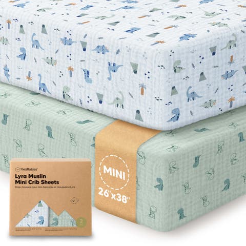 2-Pack Lyra Muslin Mini Crib Sheets