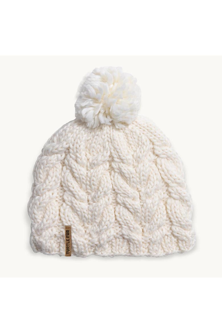 Millie Wool Pom Beanie, Main, color, Ivory