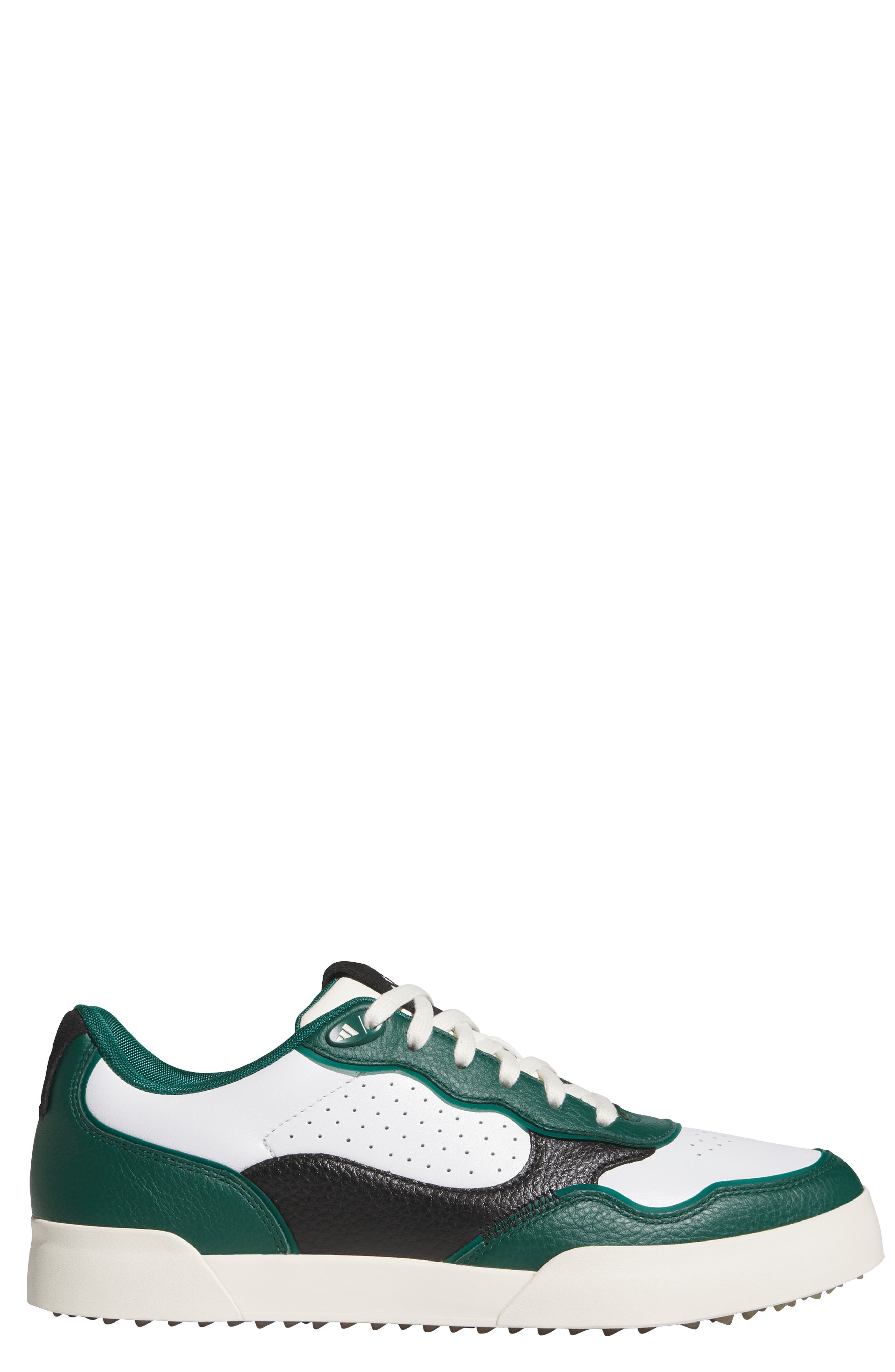 adidas Retrocross 25 Spikeless Golf Shoe, Alternate, color, White/ Collegiate Green/ Black