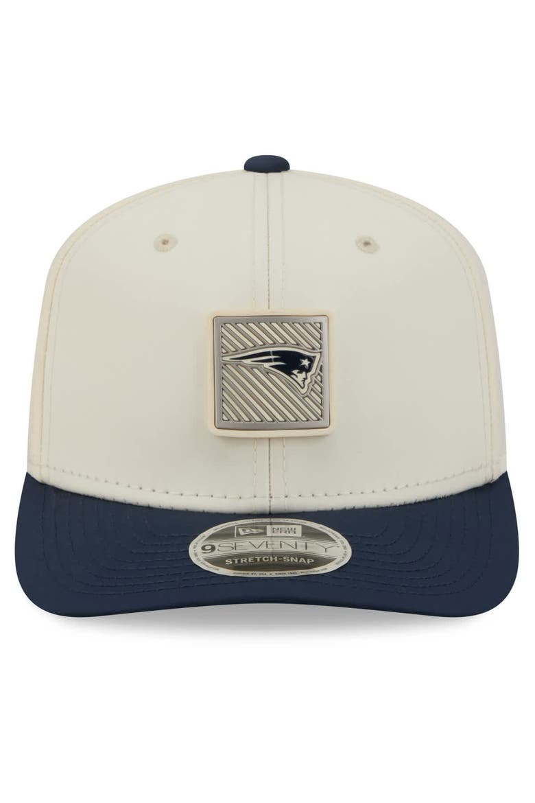 Men's New Era  Cream/Navy New England Patriots 2026 NFL Training Camp 9SEVENTY Adjustable Hat, Alternate, color, Cream