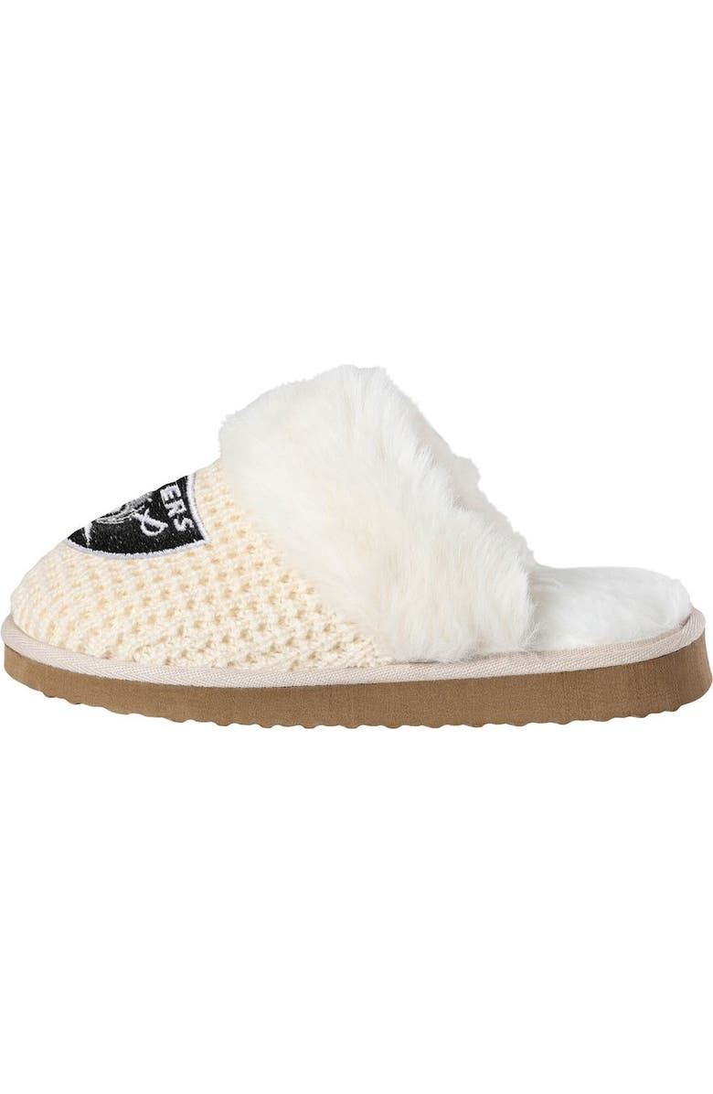 FOCO Women's FOCO Las Vegas Raiders Open Back Slippers, Alternate, color,
