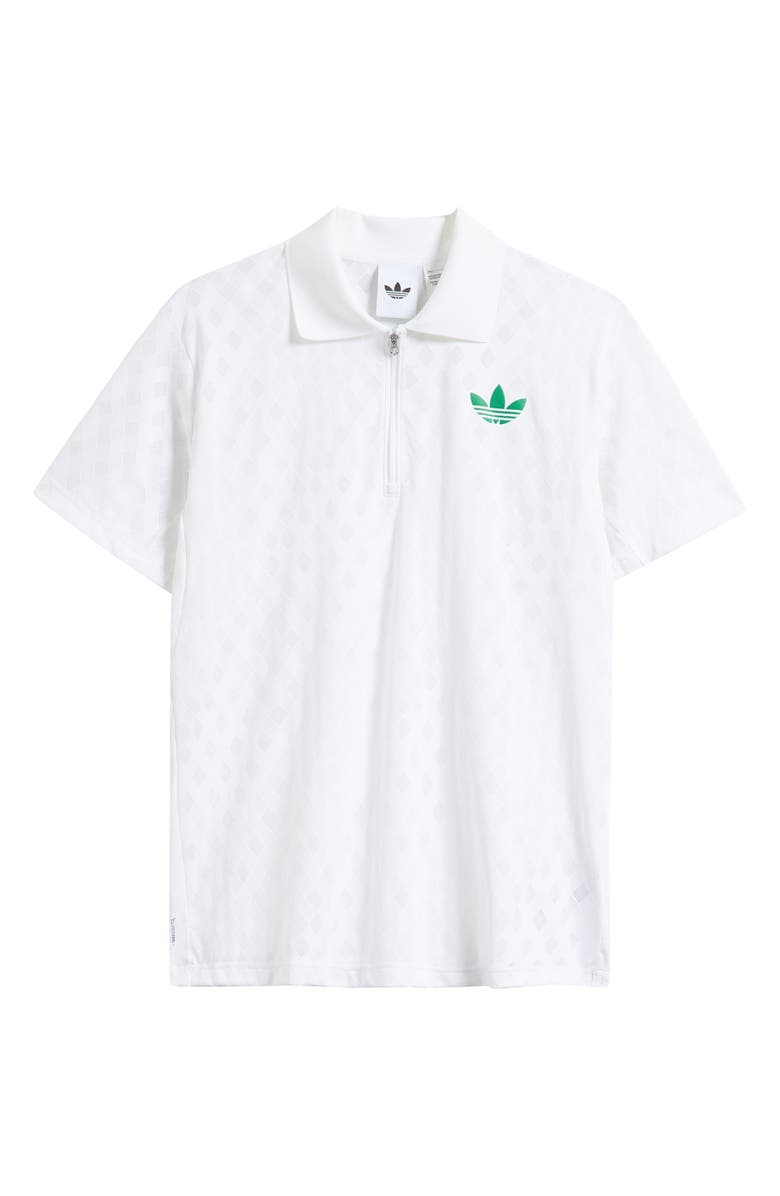 adidas Pro Quarter Zip Polo, Alternate, color, White