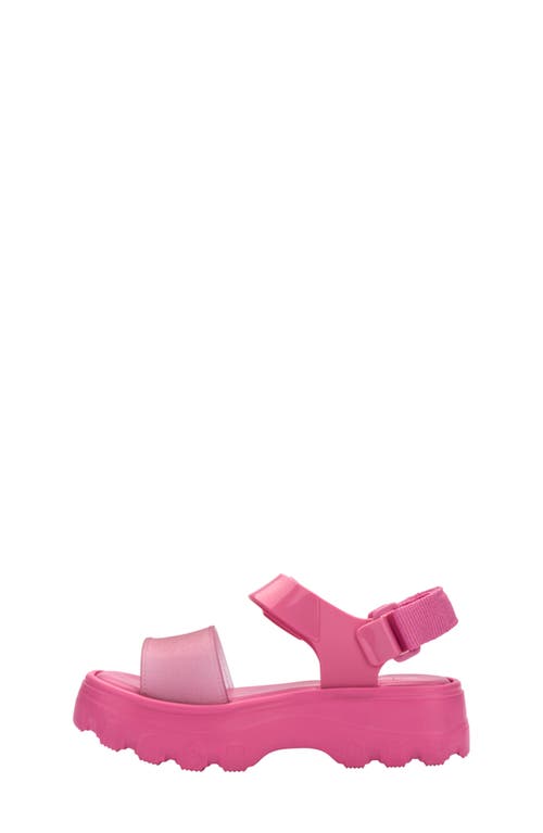 Mini Melissa Kids' Kick Off Platform Sandal In Pink