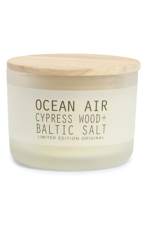 Coastal Cypress & Sea Salt Artisan Scented Candle