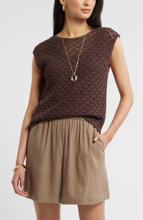 Cotton Crochet Sweater