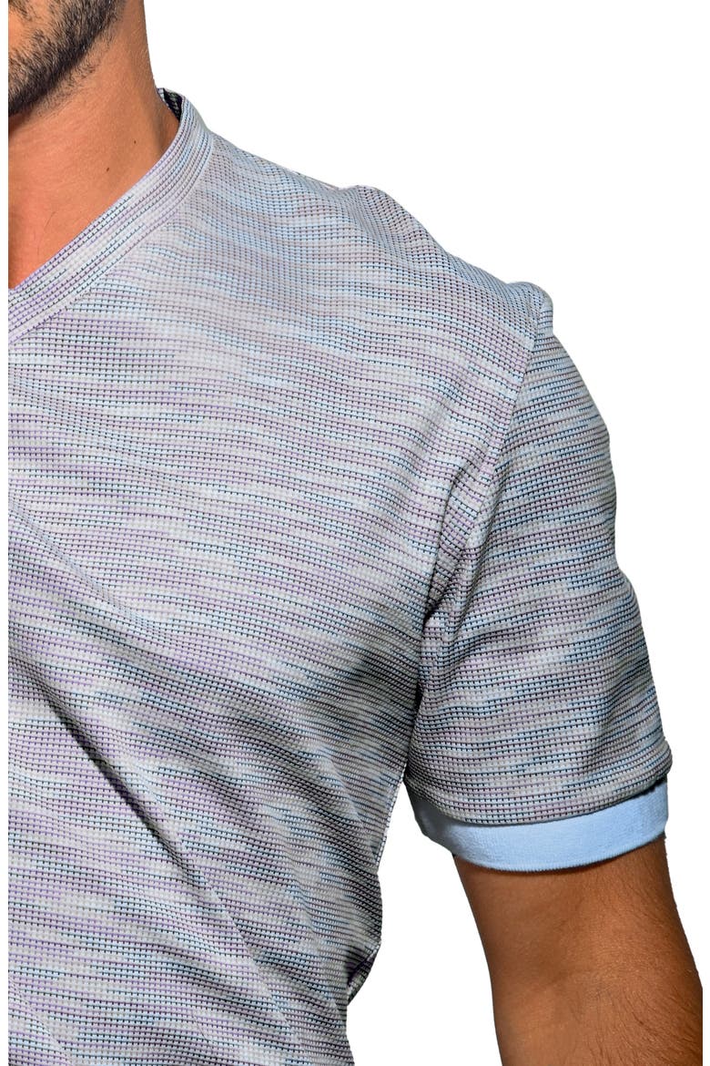 Vivaldi Mirage V-Neck Cotton T-Shirt, Alternate, color, BLUE