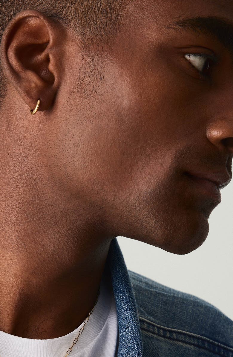 MEJURI Mini Single Hoop Earring, Alternate, color, 10K Yellow Gold