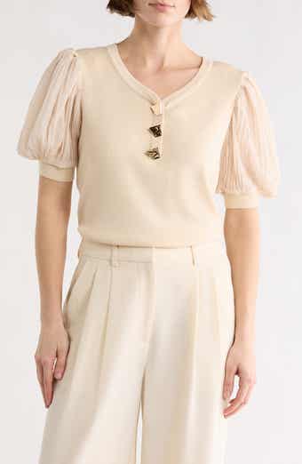 BY DESIGN Asta Puff Sleeve Sweater