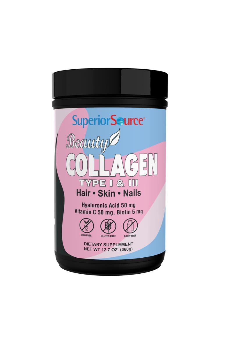 Beauty Collagen Hydrolyzed Powder Supplement, Main, color, Beige