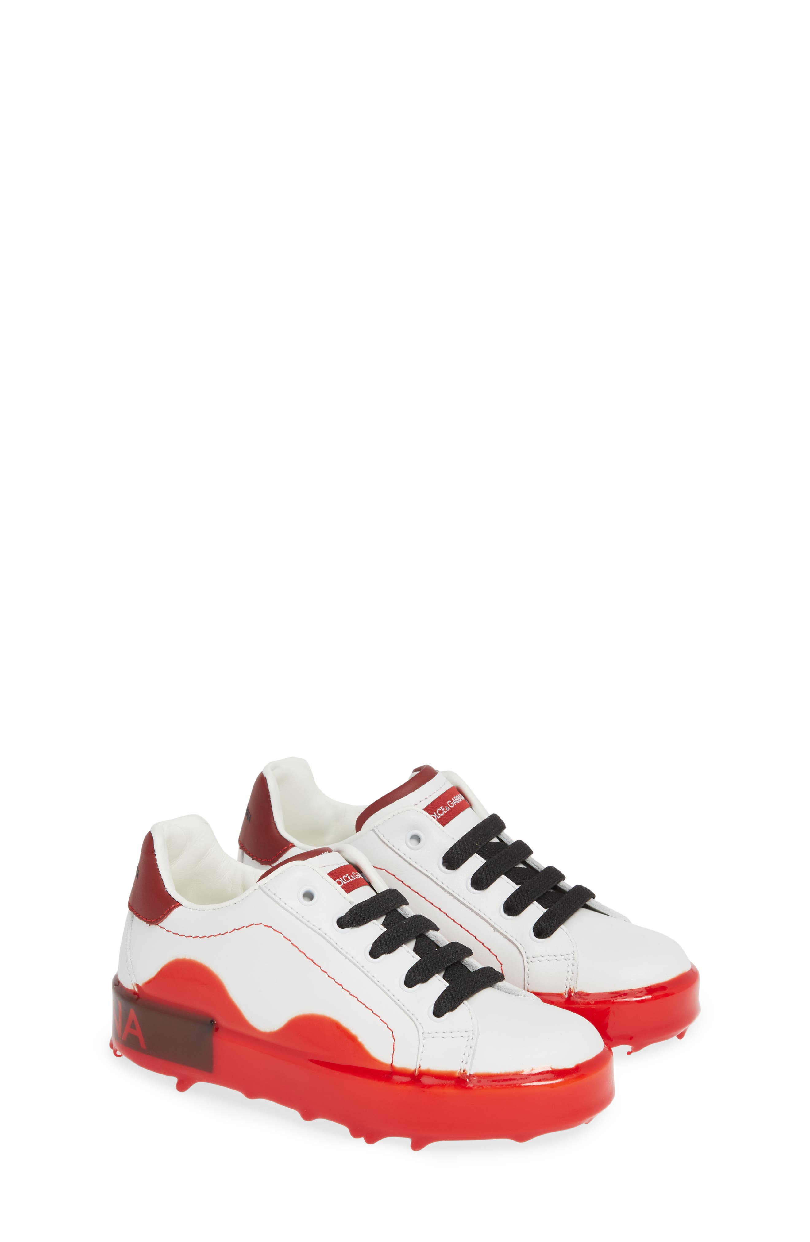 Dolce&Gabbana Portofino Melt Dipped Sole Low Top Sneaker, Alternate, color, 