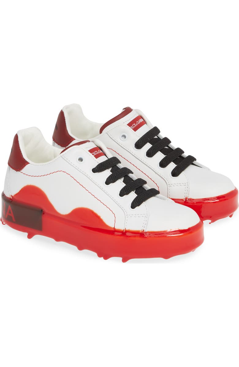 Dolce&Gabbana Portofino Melt Dipped Sole Low Top Sneaker, Alternate, color,