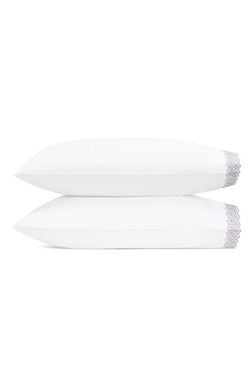Matouk Felix Set Of 2 600 Thread Count Cotton Percale Pillowcases